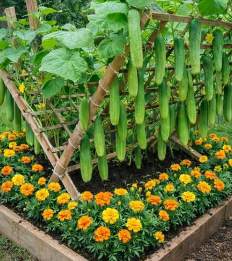 Plants to grow under cucumbers for massive harvest.