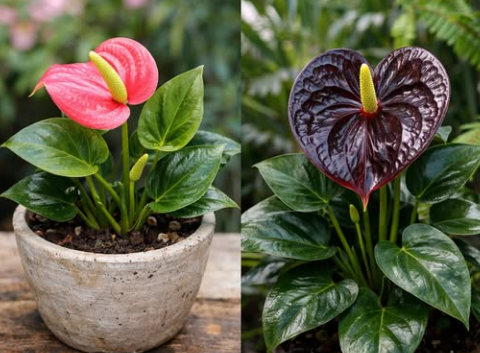 Anthurium, 1 measuring spoon is enough for the flower to explode slightly