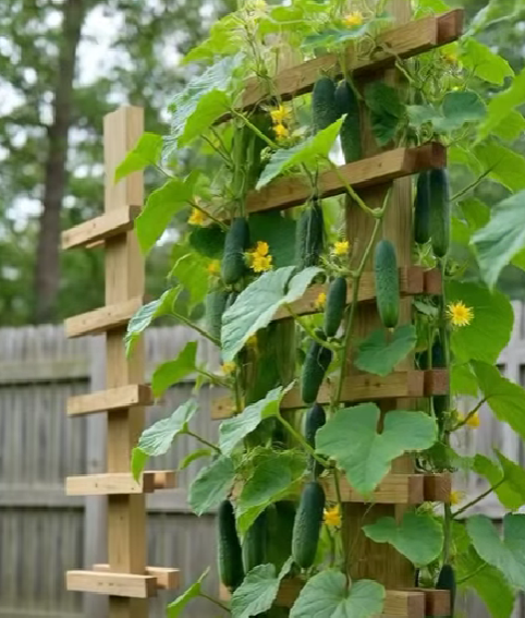 How to Grow Cucumbers Vertically for Double the Harvest